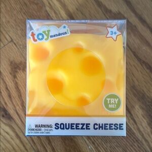 Yellow Squeeze Cheese Plush Stress Toy for Kids